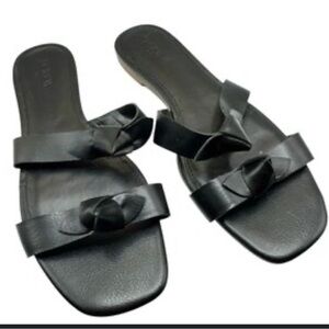 J.Crew Black Leather Women's Sandals